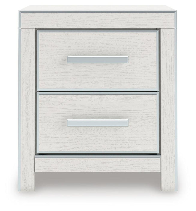 Birmonton Queen Upholstered Panel Bed, Dresser, Mirror and Nightstand