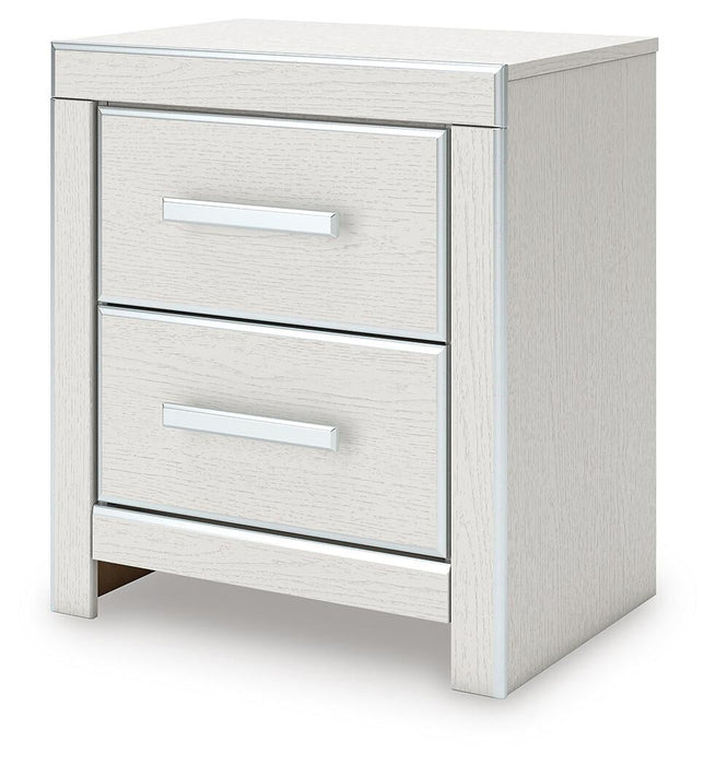 Birmonton Queen Upholstered Panel Platform Bed, Dresser, Mirror, Chest and Nightstand