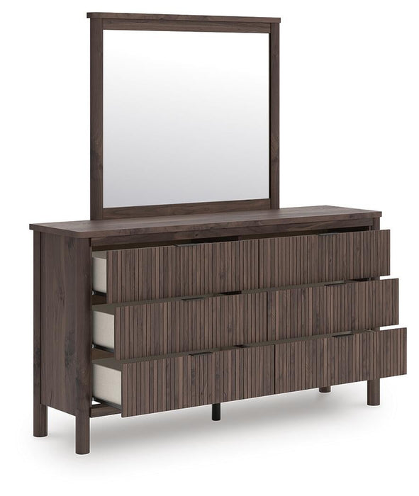 Cadmori Queen Panel Bed, Dresser and Mirror