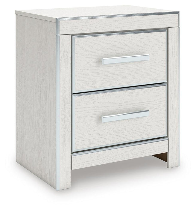 Birmonton California King Upholstered Bed, Dresser, Mirror and Nightstand