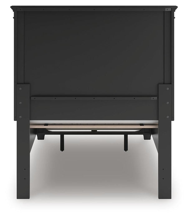 Lanolee Twin Panel Storage Bed, Dresser, Mirror and Nightstand