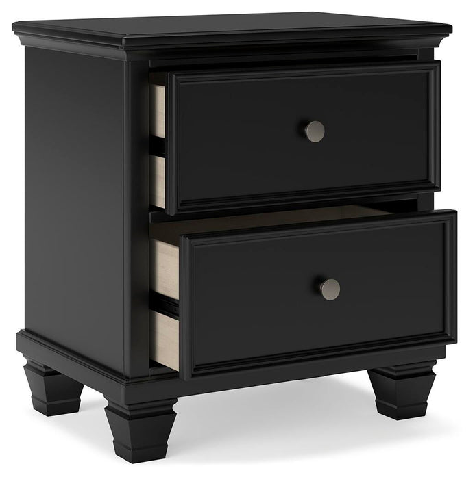 Lanolee Twin Panel Storage Bed, Dresser, Mirror and Nightstand