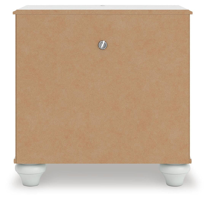 Maylilly Twin Upholstered Panel Storage Bed, Dresser, Mirror and Nightstand