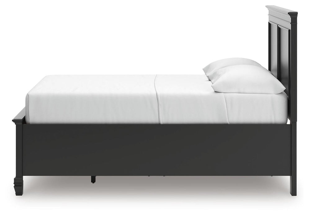 Lanolee Full Panel Storage Bed, Dresser and Mirror