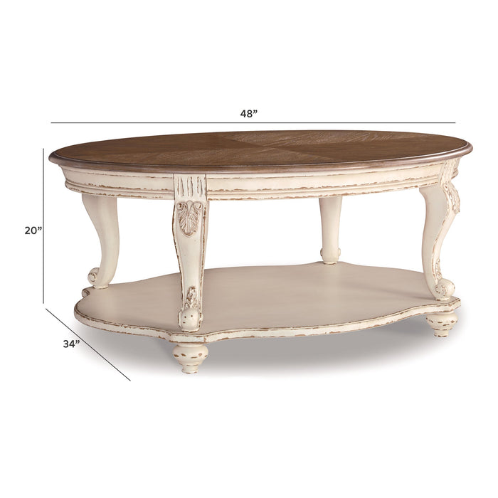 Ashley Express - Realyn Oval Cocktail Table