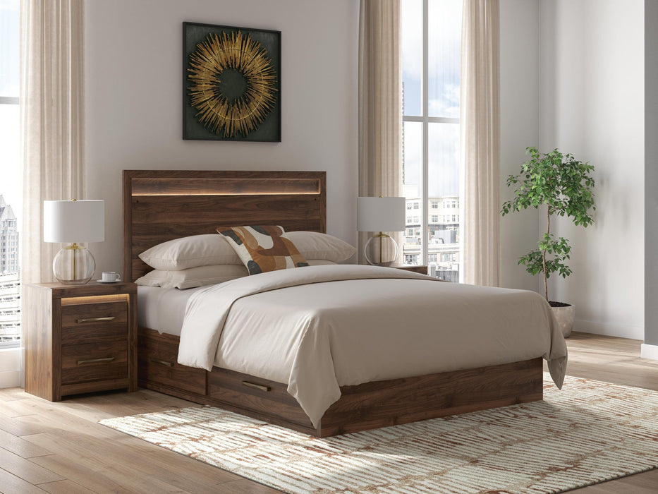 Ashley Express - Janfyn Queen Panel Bed with 2 Sided Storage