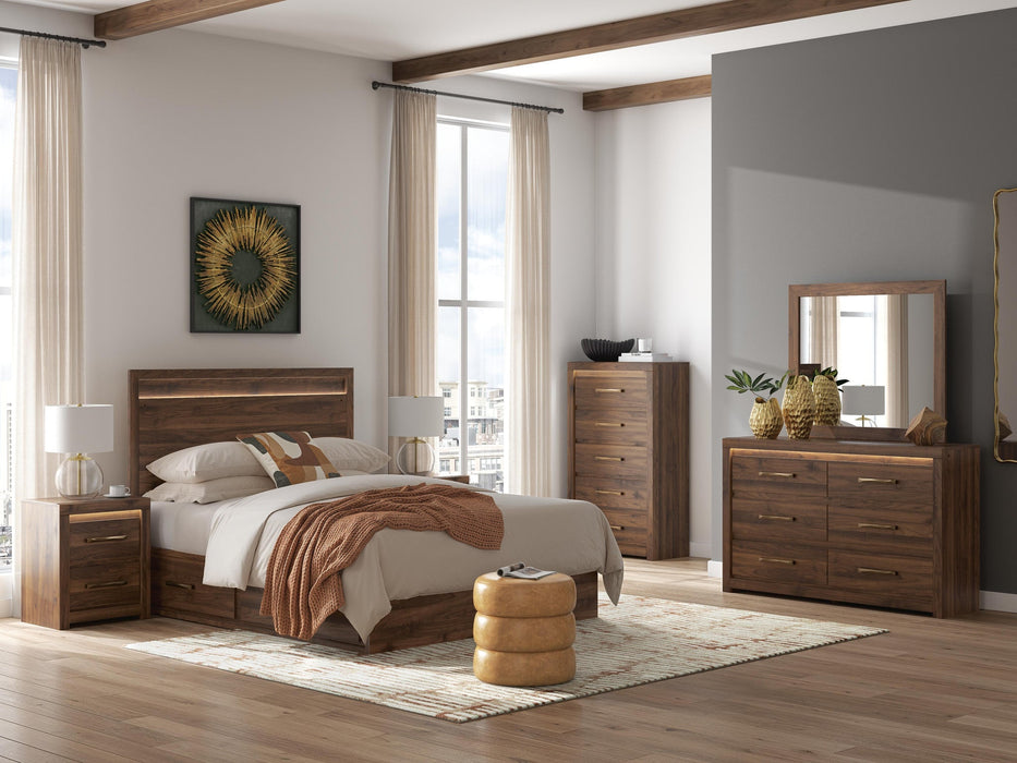 Ashley Express - Janfyn Queen Panel Bed with 2 Sided Storage
